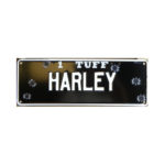 Novelty Number Plate - 1 Tuff - Harley (with Bullet Holes)