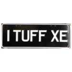 Novelty Number Plate - 1 Tuff XE