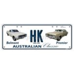 Novelty Number Plate (Flat) - HK Belmont Ute & Premier Sedan
