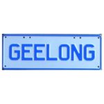 Novelty Number Plate - Geelong Navy Blue On White