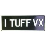 Novelty Number Plate - I Tuff VX