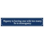 Sign - Bigamy