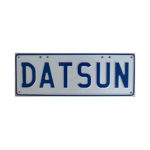 DATSUN Novelty Number Plate (Blue on White)