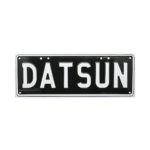 DATSUN Novelty Number Plate (White on Black)