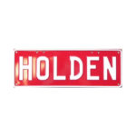 HOLDEN Novelty Number Plate (White on Red)