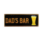 Novelty Number Plate Bar Sign - DAD'S BAR