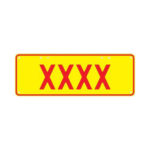 Novelty Number Plate Bar Sign - XXXX