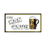 USA Novelty Number Plate - The Man Cave With Beer Mug