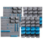 Giantz 88 Parts Wall-Mounted Storage Bin Rack Tool Garage Shelving Organiser Box